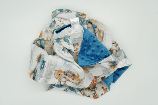 Minky fleece blanket - Dinosaurs